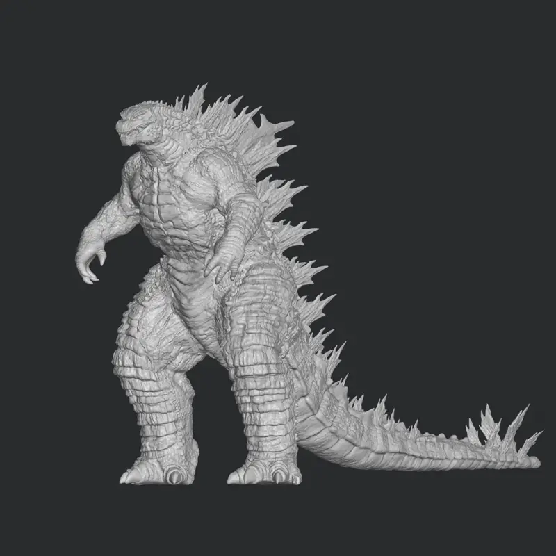 Godzilla stl file 3d printing, 3d print file, miniature, superhero, game, cartoon, comic action figure, printables, decorative, movie, gift