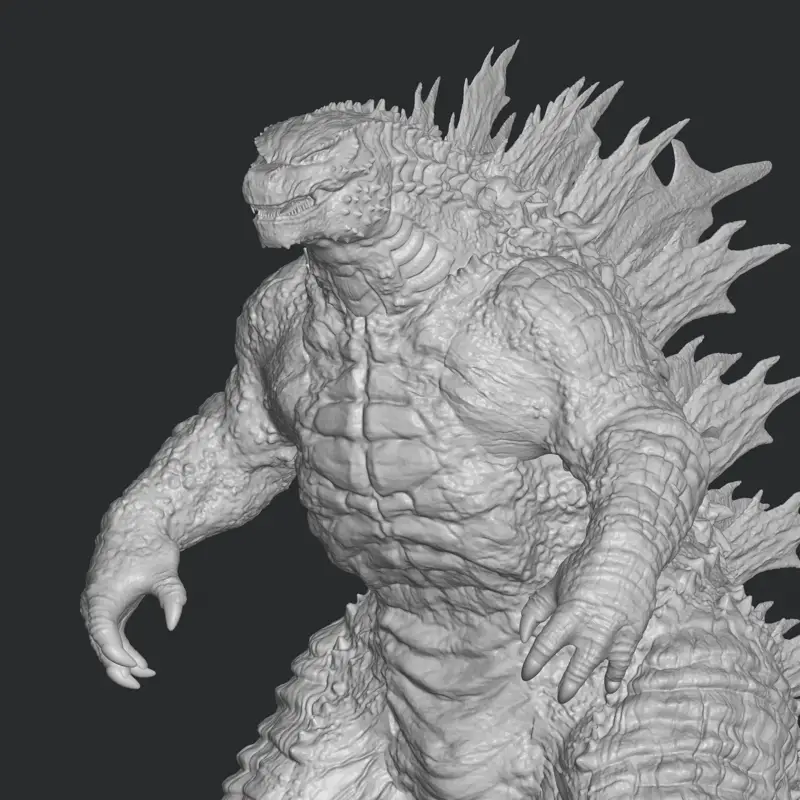 Godzilla stl file 3d printing, 3d print file, miniature, superhero, game, cartoon, comic action figure, printables, decorative, movie, gift