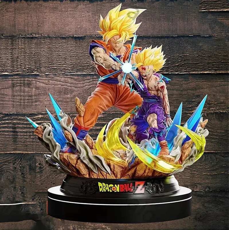 Goku and Gohan – Father and Son Kamehameha 3D Printing Model STL