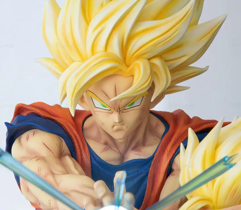 Goku and Gohan – Father and Son Kamehameha 3D Printing Model STL