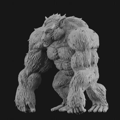 Модель 3D-печати большой обезьяны Гоку
