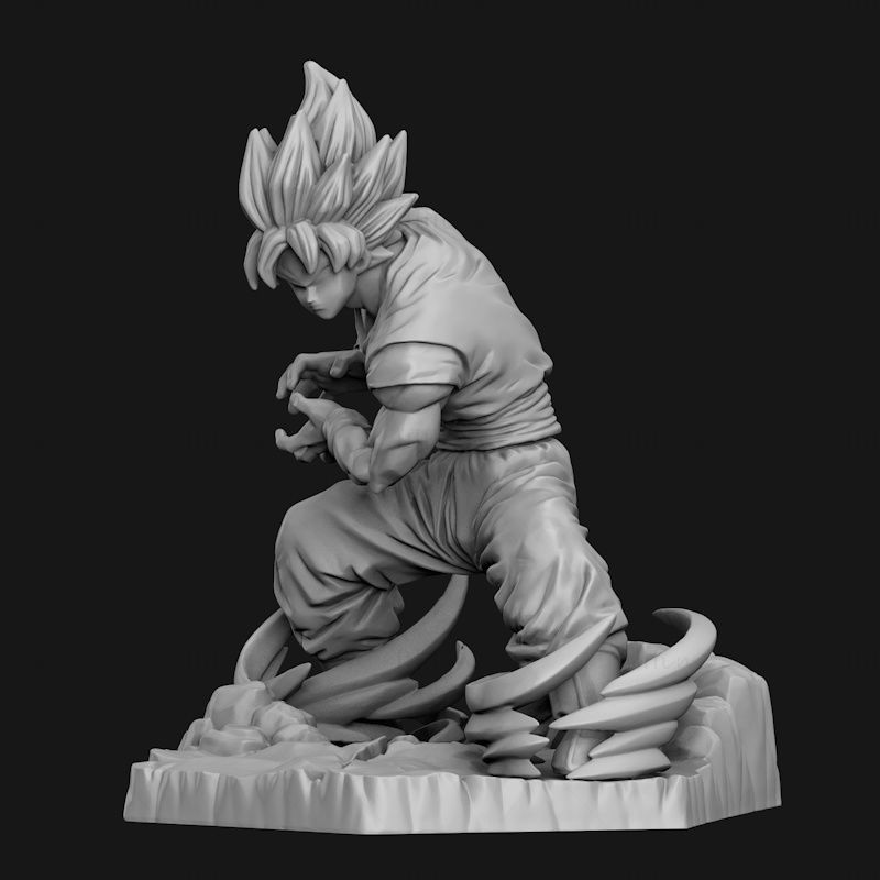 Goku SS 3D tiskový model STL