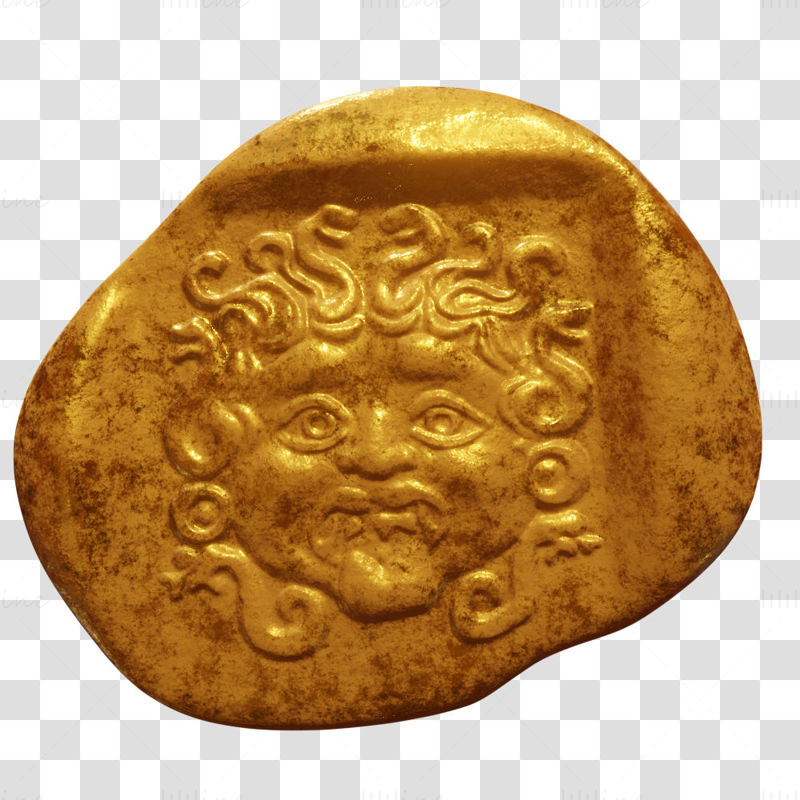 Gold coin of Abydos 3d model