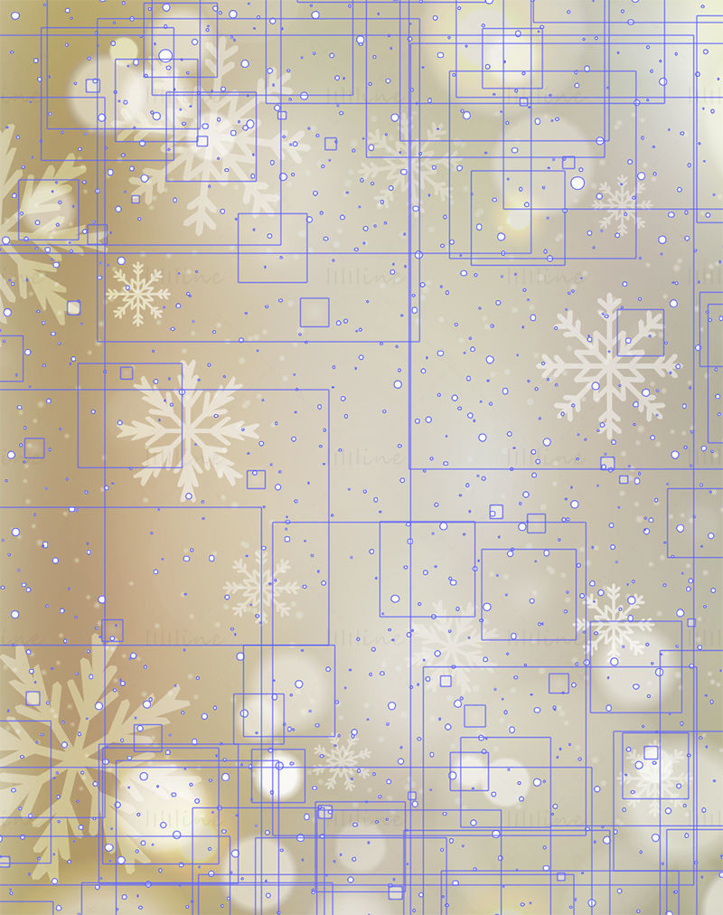 Golden Christmas vector background