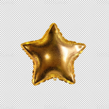 Ballon étoile dorée png