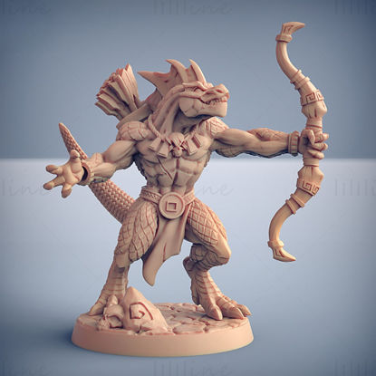 Goldmaw Lizard Statues 3D Printing Model STL