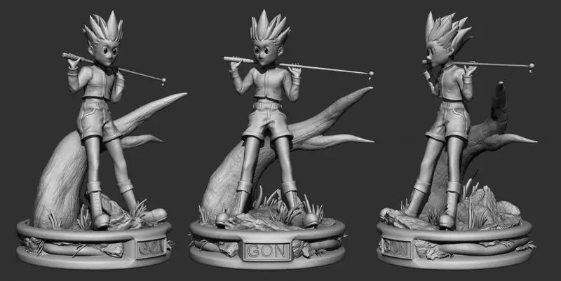 Gon - Hunter x Hunter 3D tiskarski model STL