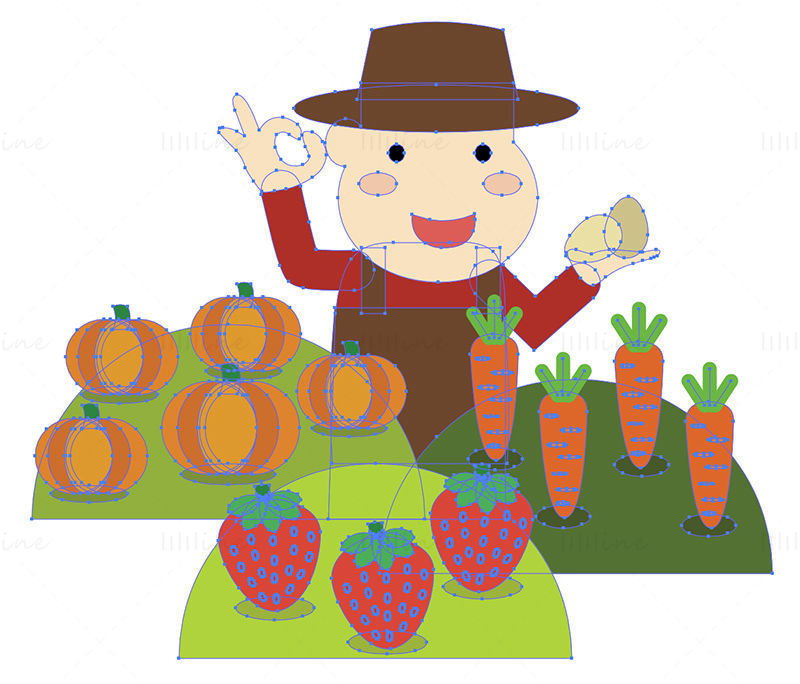 Good harvest vector illustration