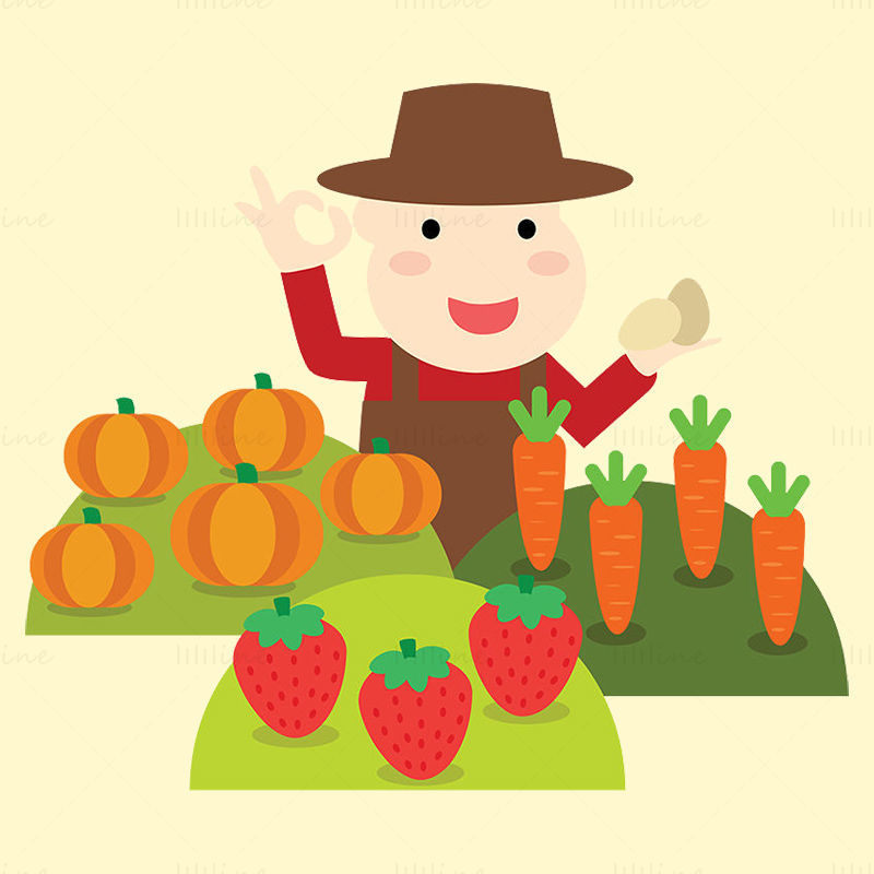 Good harvest vector illustration