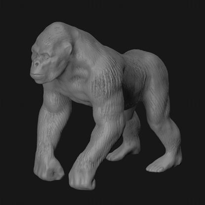 Modelo de impressão 3d gorila
