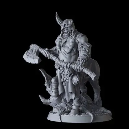 Gorknod Devil Centaur Miniatures 3D Printing Model STL