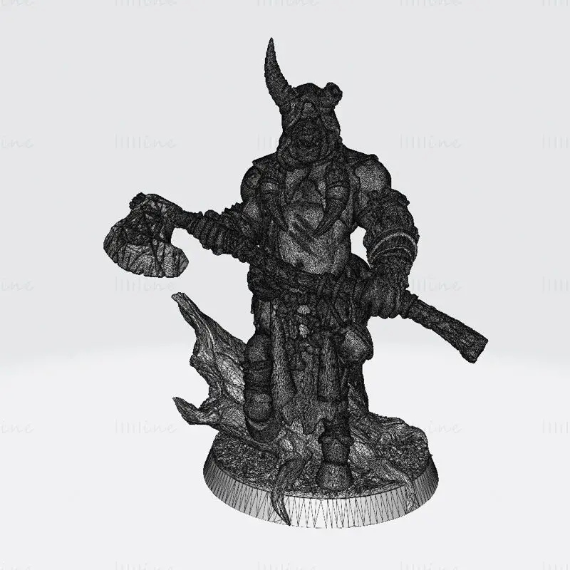 Gorknod Devil Centaur Miniatures 3D Printing Model STL