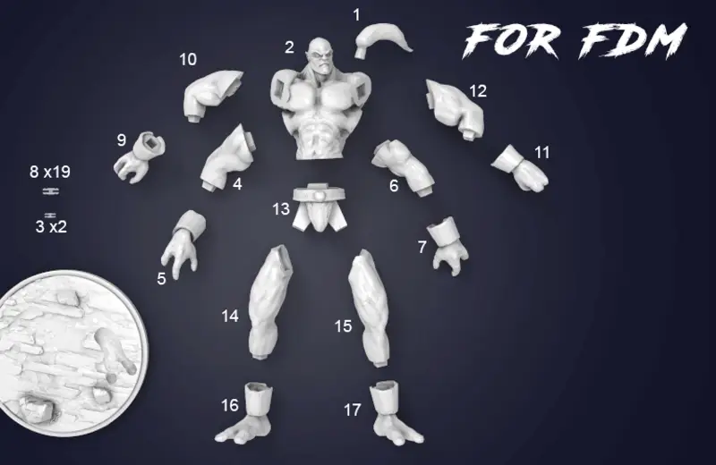 Goro 3D Print Model (FDM, SLS)