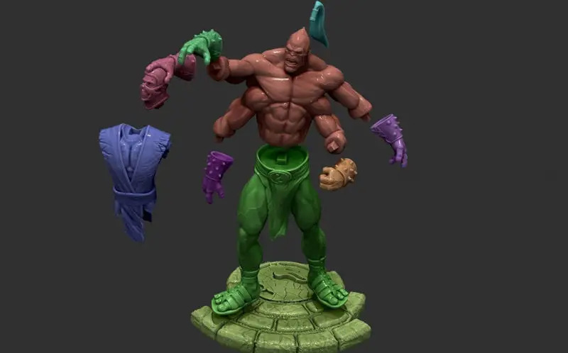 ملفات STL لنموذج طباعة ثلاثي الأبعاد لـ Goro (Mortal Combat)