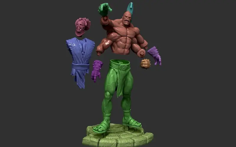 ملفات STL لنموذج طباعة ثلاثي الأبعاد لـ Goro (Mortal Combat)