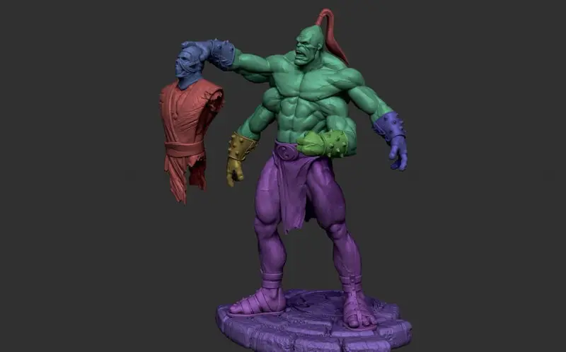 ملفات STL لنموذج طباعة ثلاثي الأبعاد لـ Goro (Mortal Combat)