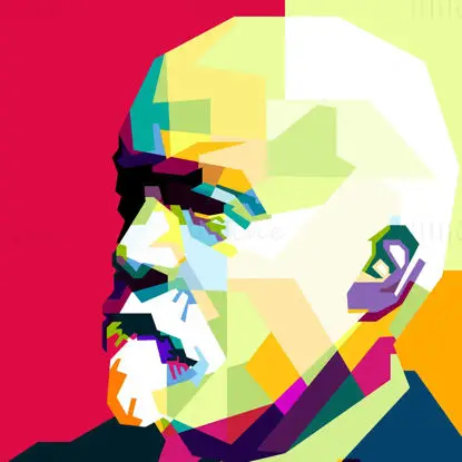 Gottlieb Daimler Německo inženýrská legenda Pop Art WPAP Vector