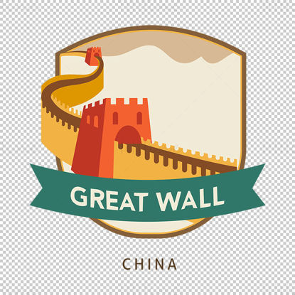 Great Wall iconic elements vector eps png