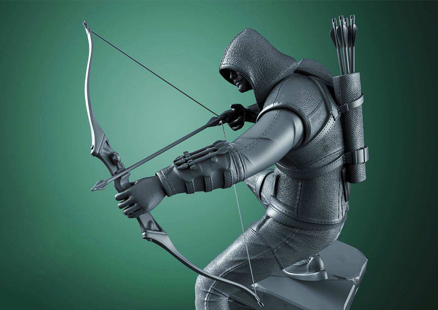 Green Arrow 3D Printing Model STL