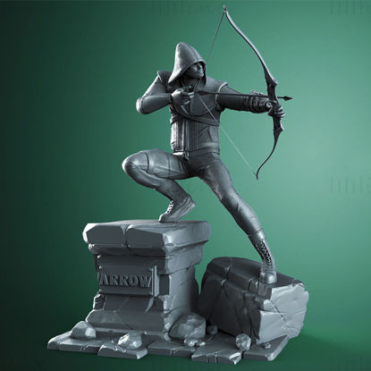 Green Arrow 3D Printing Model STL