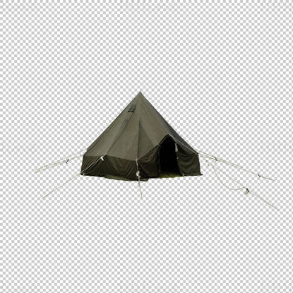 Зелена къмпинг палатка png