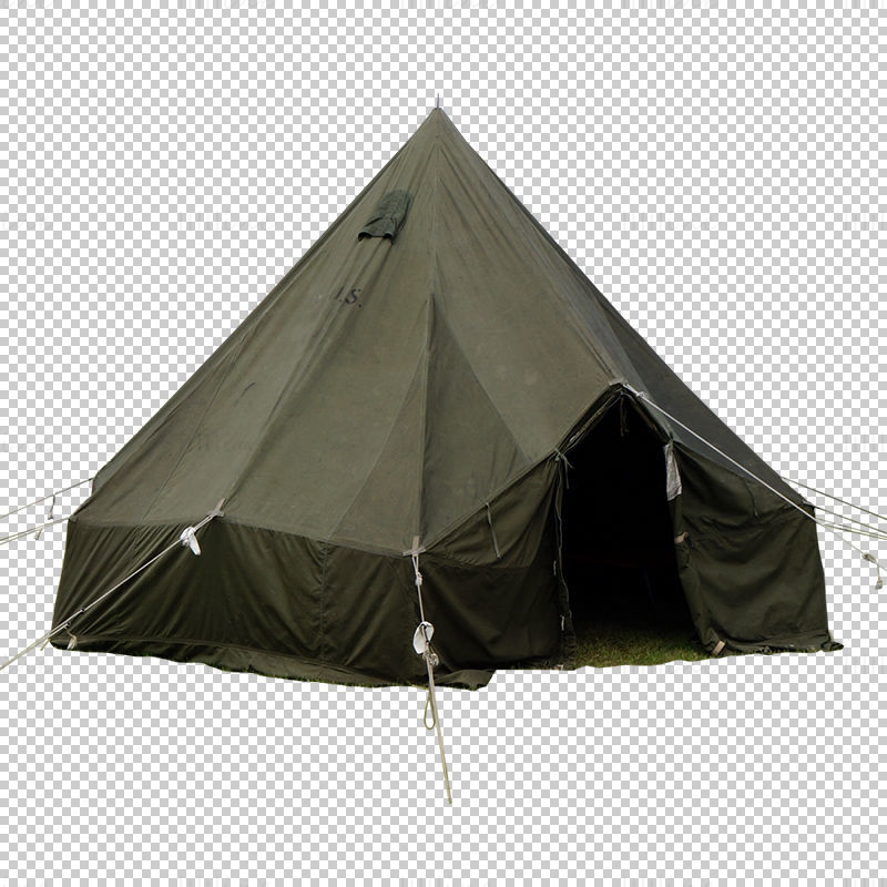 خيمة التخييم الخضراء png