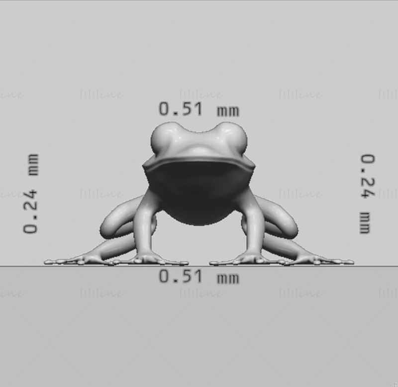 Green Frog 3D Printing Model