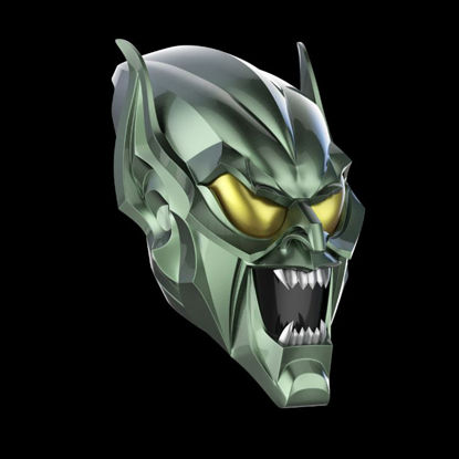 Grønn Goblin-hjelm 3D-modell Klar til å skrive ut STL