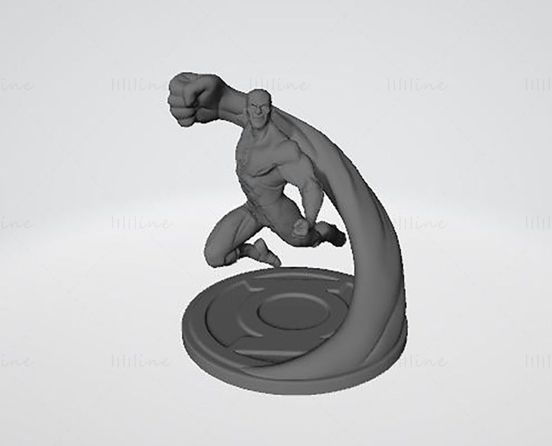Green Lantern 3D Model Ready to Print STL