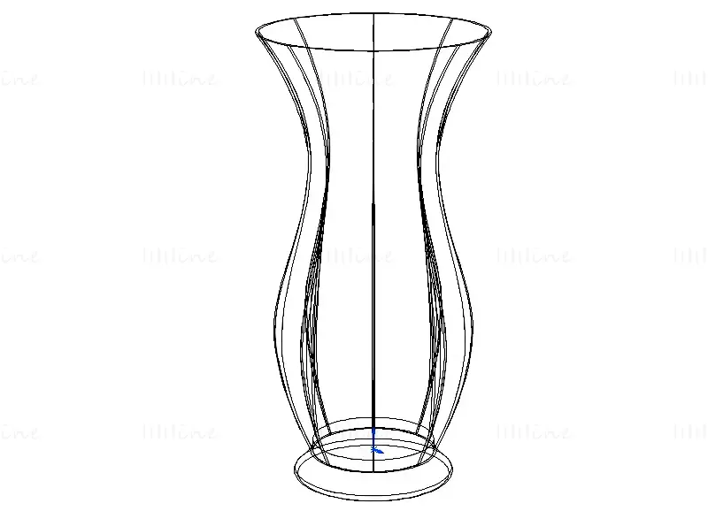 Green Plastic Vases For Flowers 3D Printing Model STL
