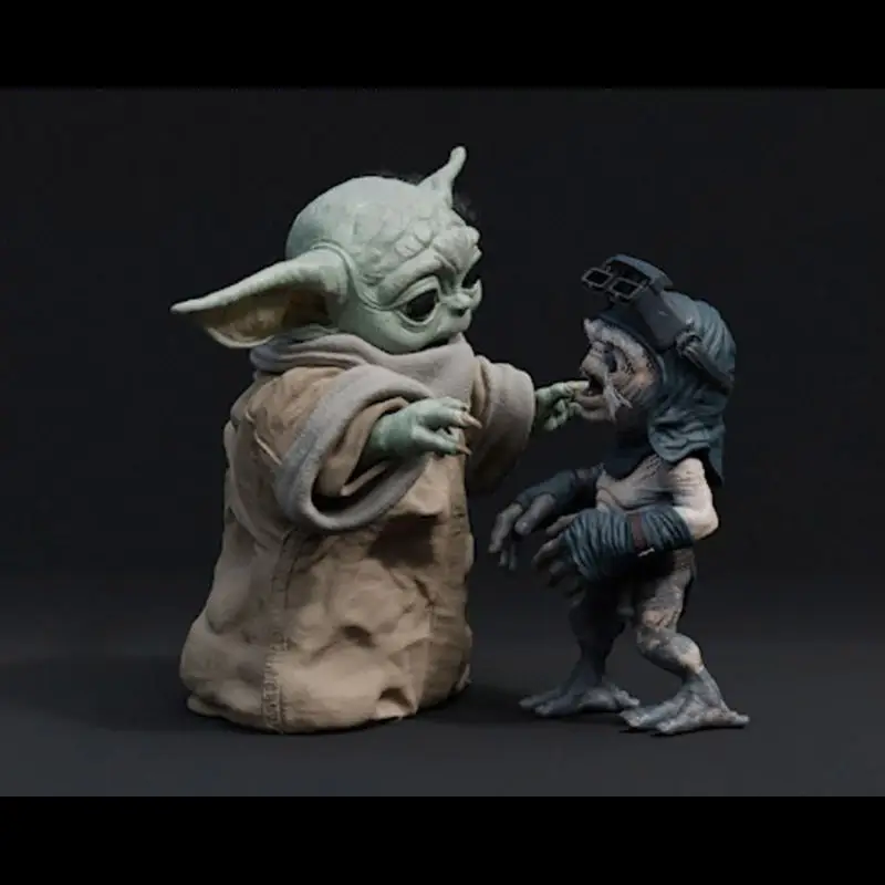 Grogu and Babu 3D Print Model STL