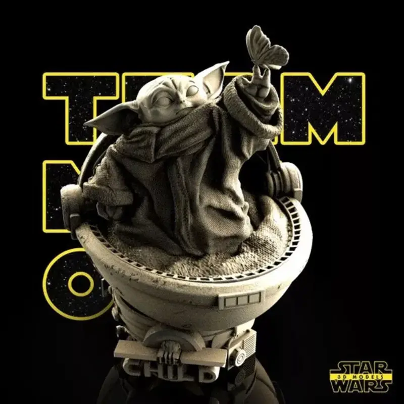 Grogu Busta - Star Wars 3D tiskový model STL