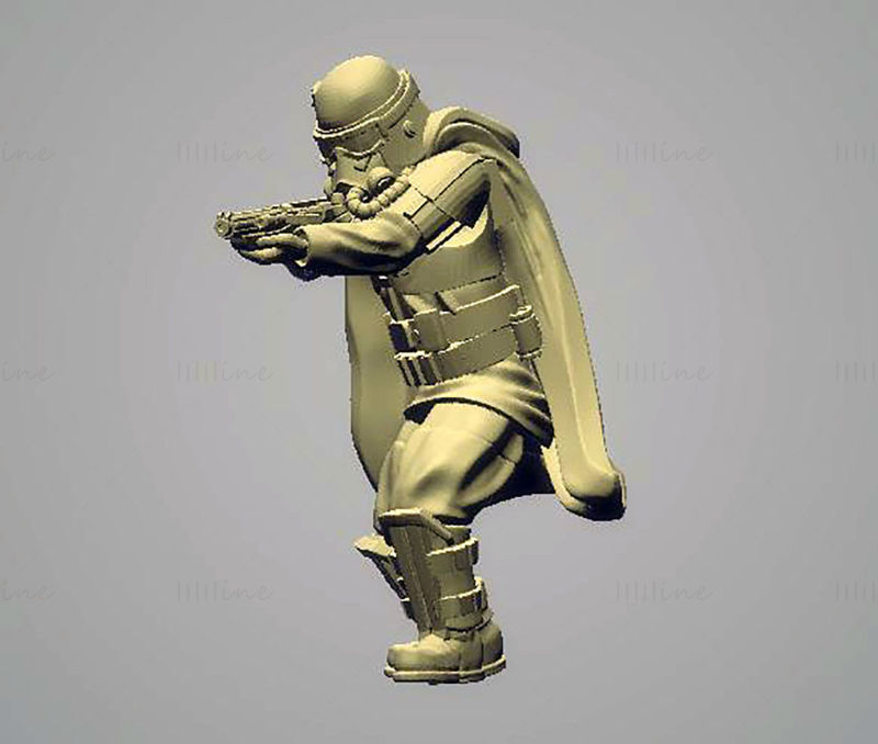 Modèle d'impression 3D Grunge Trooper STL