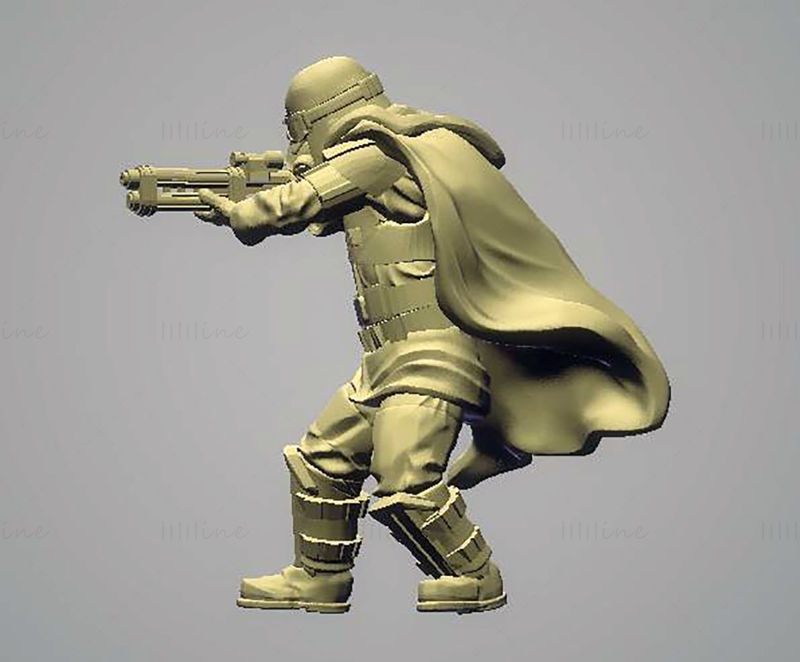 Modèle d'impression 3D Grunge Trooper STL