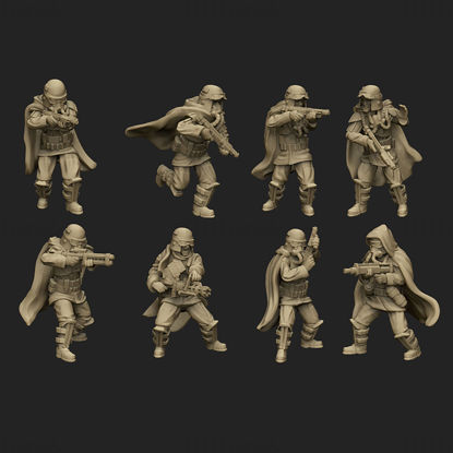 Grunge Trooper 3D Printing Model STL