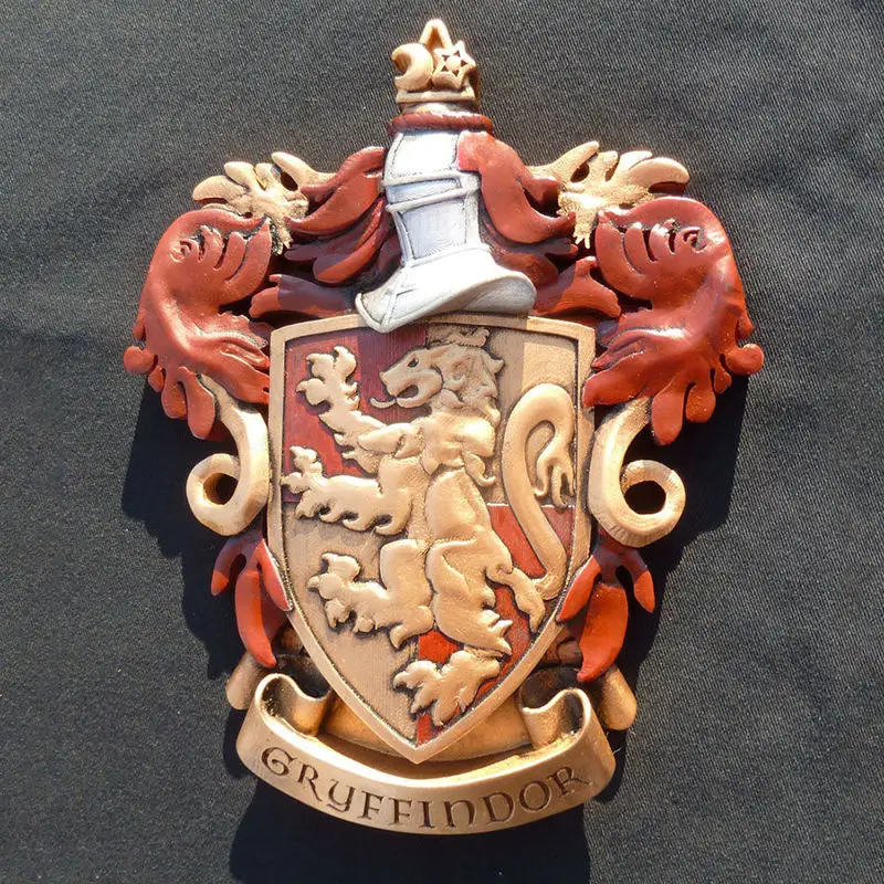 Exhibición de escritorio de pared con escudo de armas de Gryffindor - Modelo de impresión 3D de Harry Potter STL