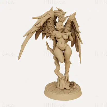 Miniature Gryphinia Pinup 3D Print Model STL