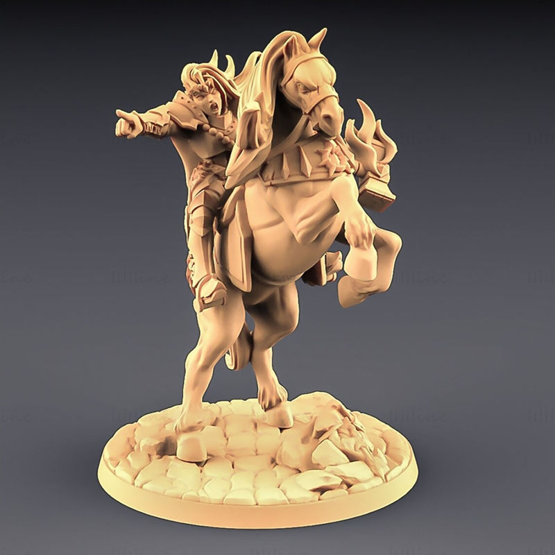 Gryphsteed and Warhorse Mounted Heroes 3D Printing Model