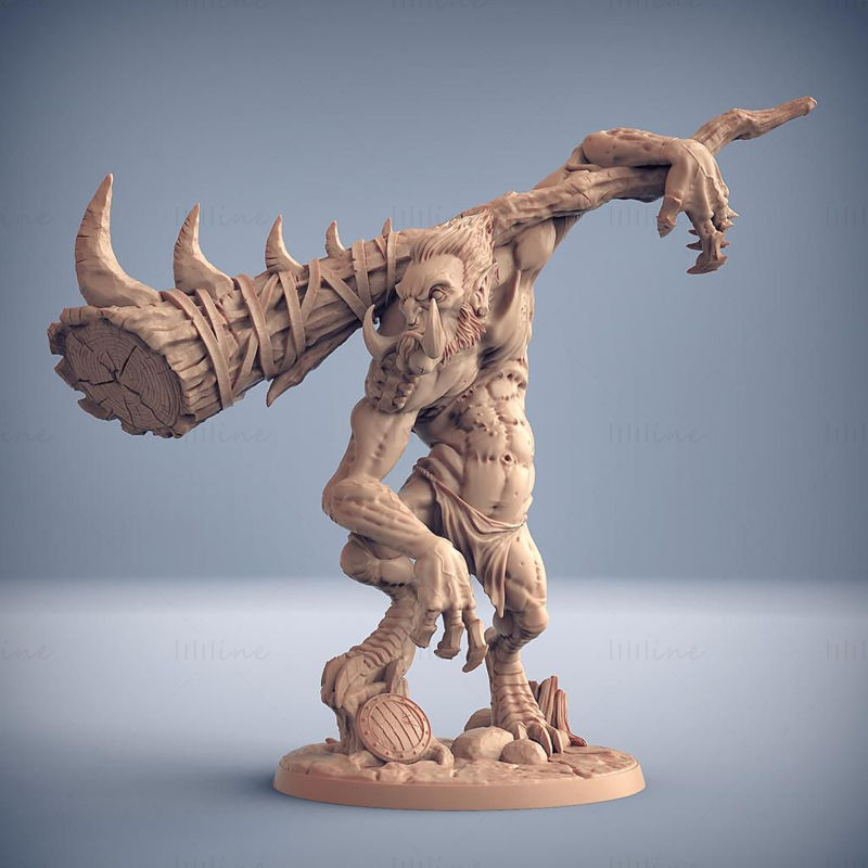 Gunlutt the Troll 3D Printing Model STL