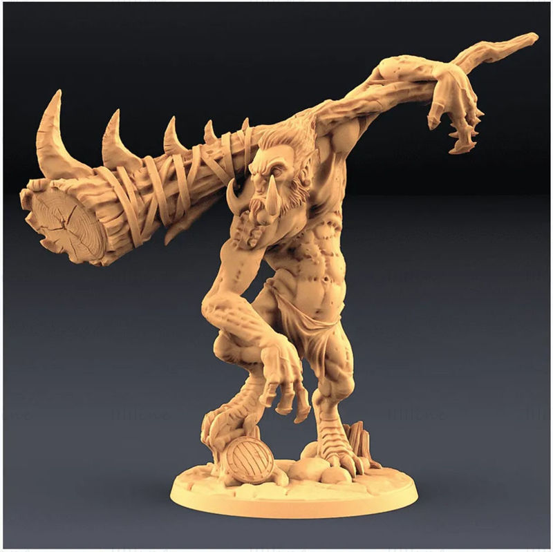 Gunlutt the Troll 3D Printing Model STL