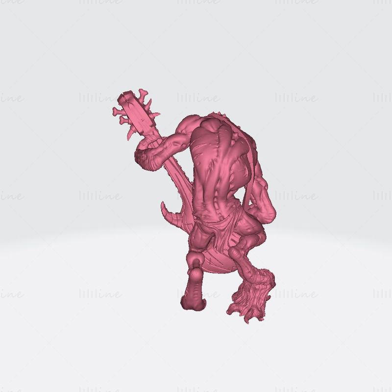 Gunlutt the troll guitarist 3D Printing Model STL