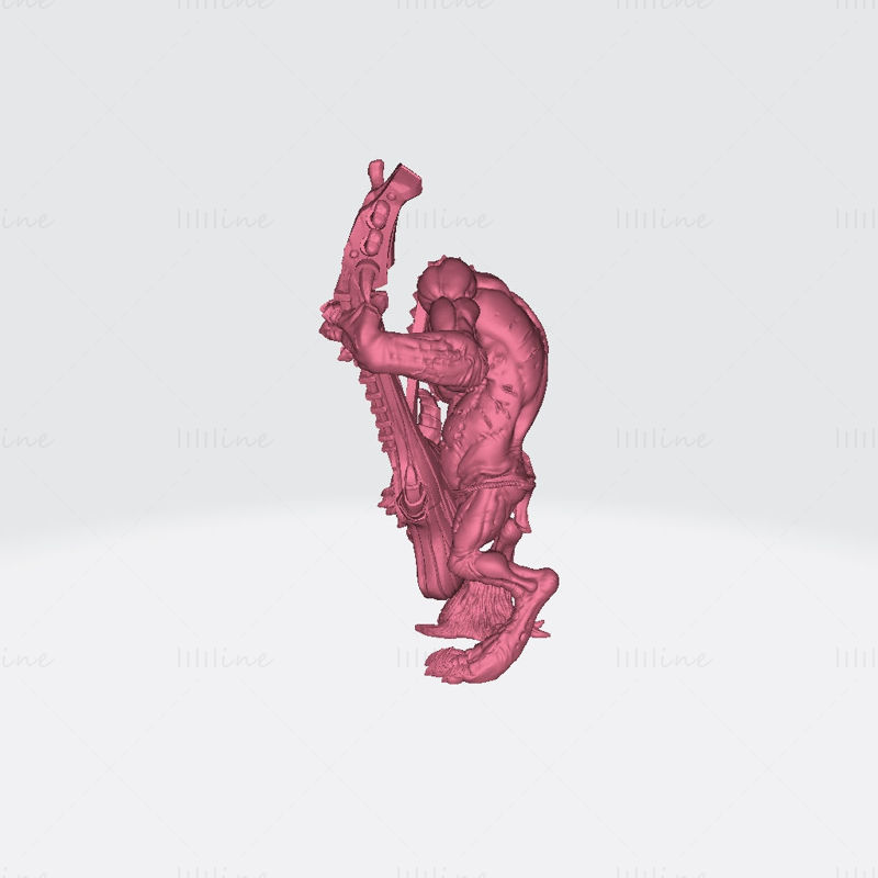 Gunlutt the troll guitarist 3D Printing Model STL