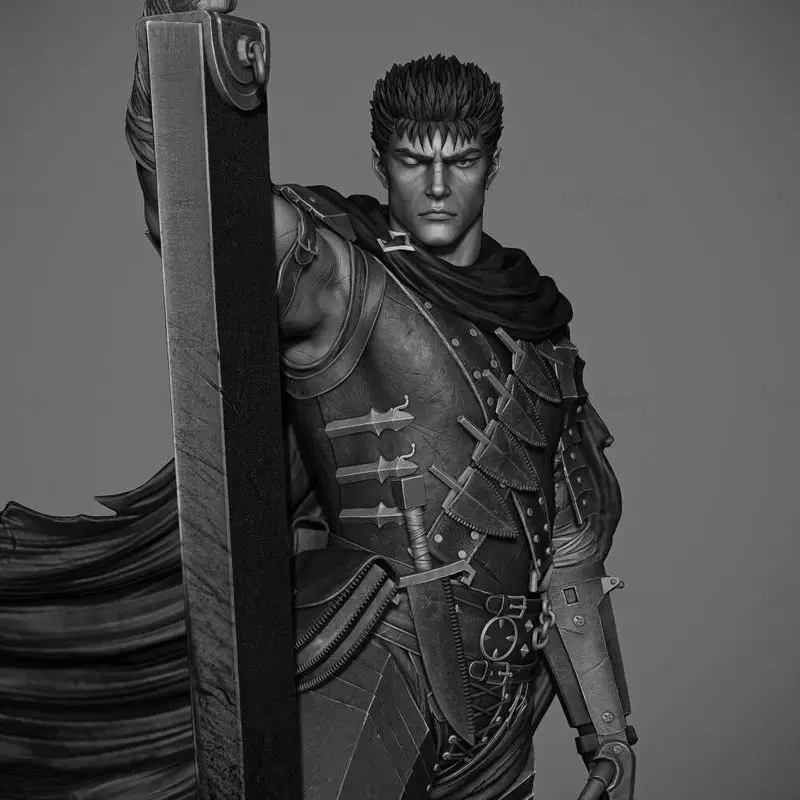 Guts Berserk 3D 打印模型 STL（1-12 比例）