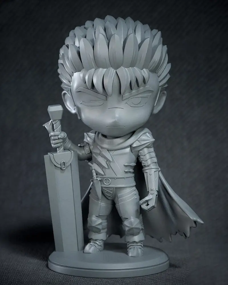 نموذج طباعة ثلاثي الأبعاد لـ Guts Chibi - Berserk STL