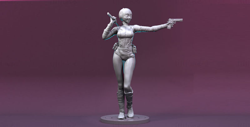 Gwenpool Marvel 3D Model Ready to Print