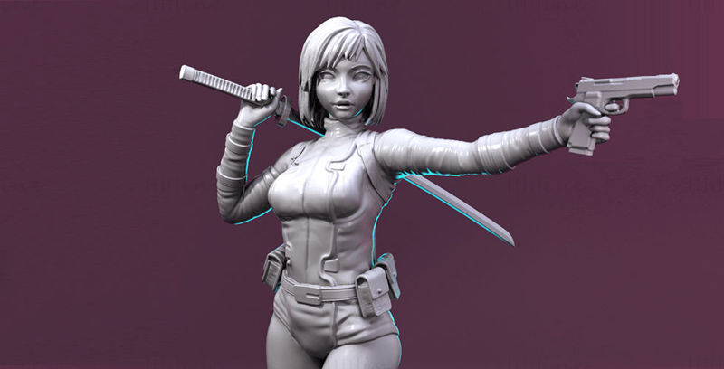 Gwenpool Marvel 3D Model Ready to Print