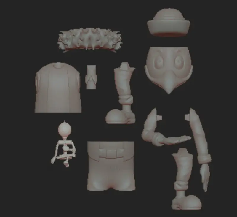 Gyro Gearloose Profesor Pardal Modelo de impresión 3D STL