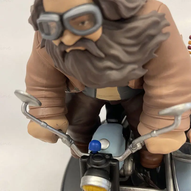 Hagrid și Harry pe motocicletă model de imprimare 3D STL