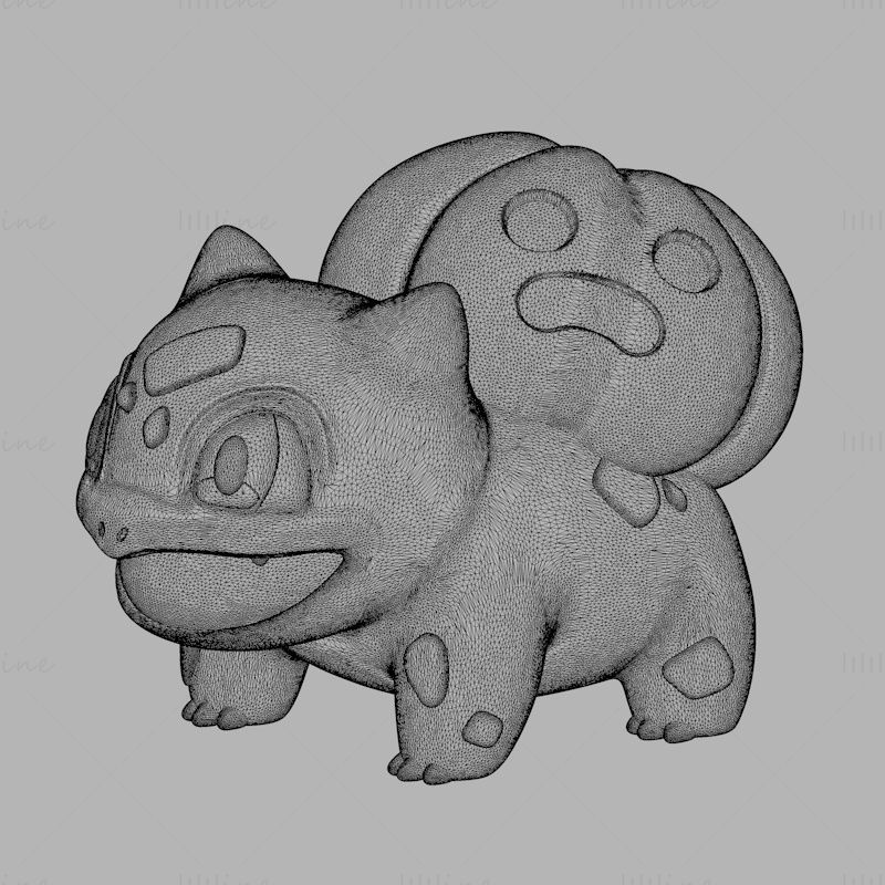Halloween Bulbasaur modelo de impressão 3D OBJ