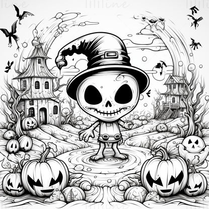 Halloween Coloring game
